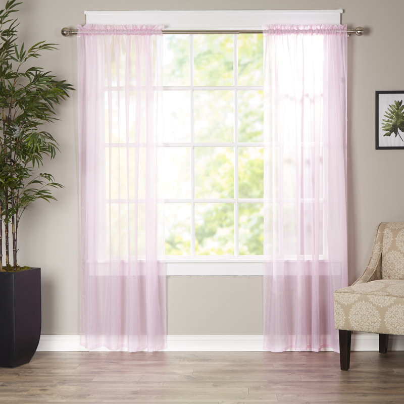 Wayfair Basics™ Wayfair Basics Solid Sheer Curtain Panels & Reviews